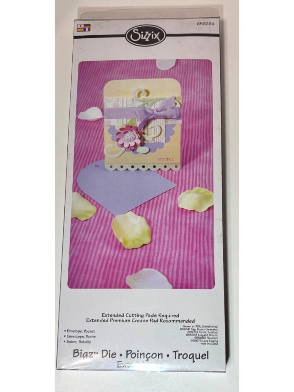 Sizzix Bigz Die Envelope & Pocket Extra Long 656264